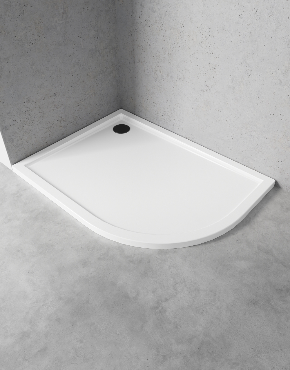 Asimetriski pusapaļie dušas paliktņi