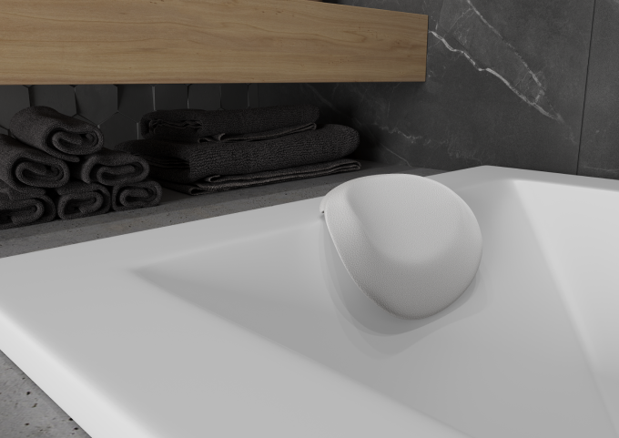 Galvgali vannām baltie