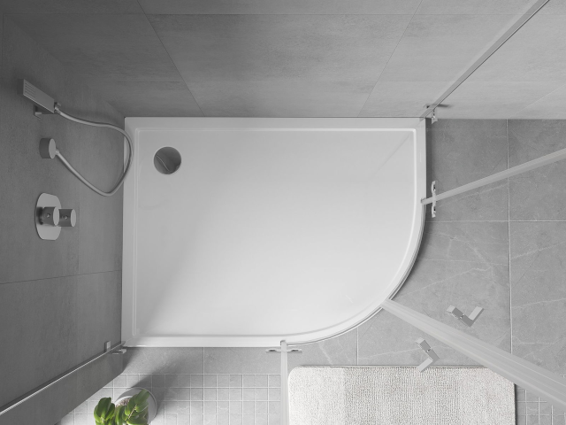 Mexen pusapaļš asimetrisks dušas paliktnis