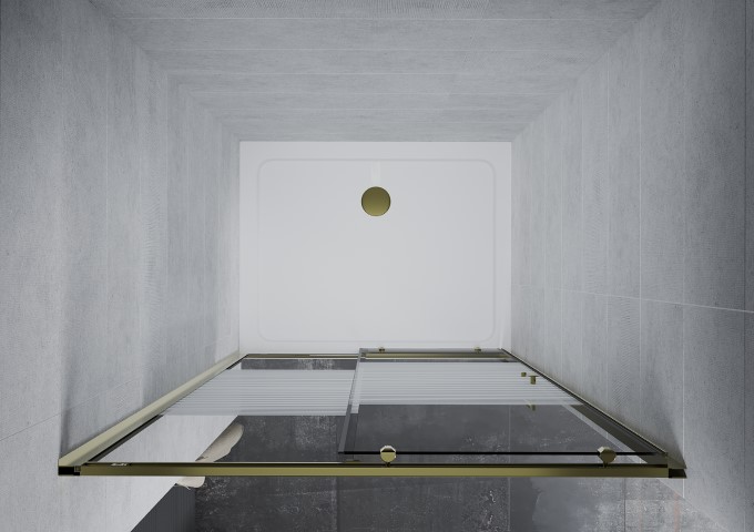 Duša durvis zelta nišā