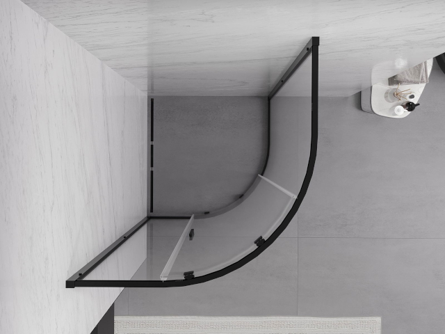 Pusapļa dušas forma