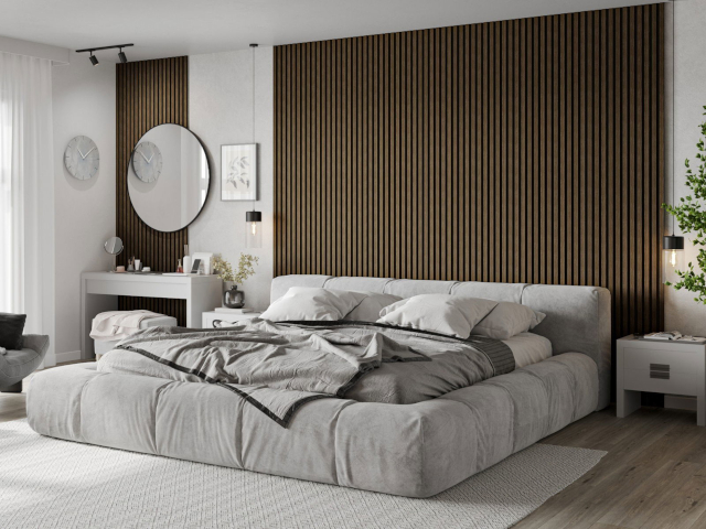 Guļamistaba ar riekstveida lamelēm Mexen