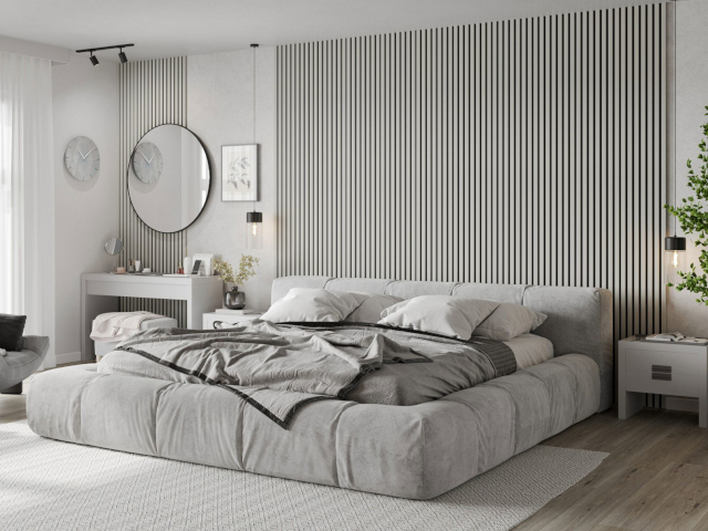 Baltas sienas lamelas Mexen