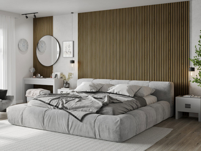 sienu lameles ozols guļamistabā