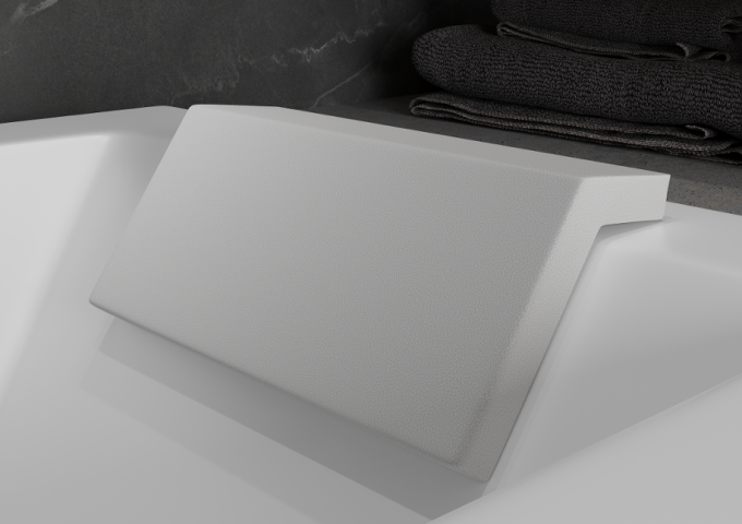 Vannas galvas balsts vannas istabā