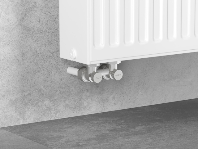 Leņķa radiatora vārsts