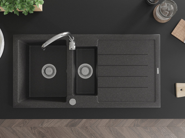 Izlietne 100 cm Mexen virtuvē