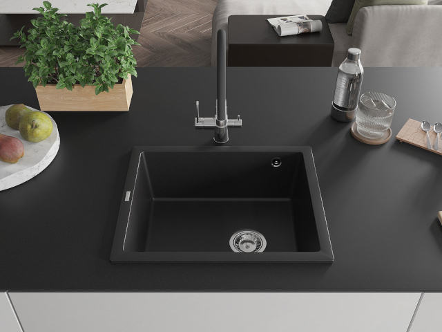 Vienkameru tērauda izlietne