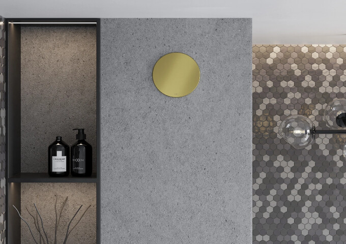 Zelta vannas istabas ventilators