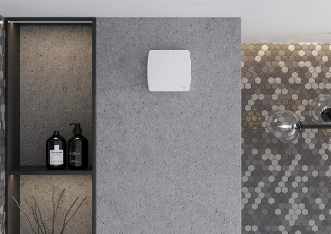 Balts vannas istabas ventilators Mexen