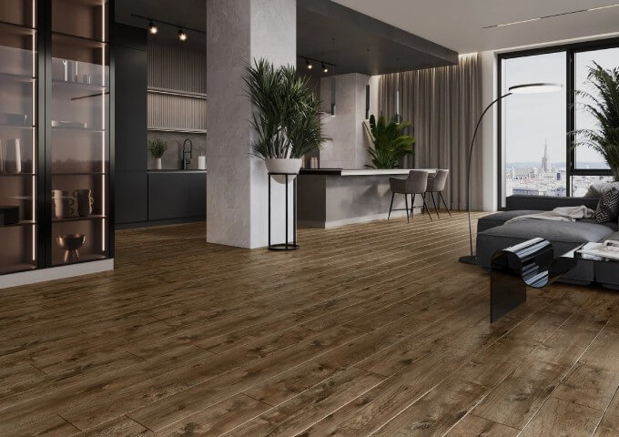 Mexen Orange Beach - riekstu vinila paneļu iedvesma