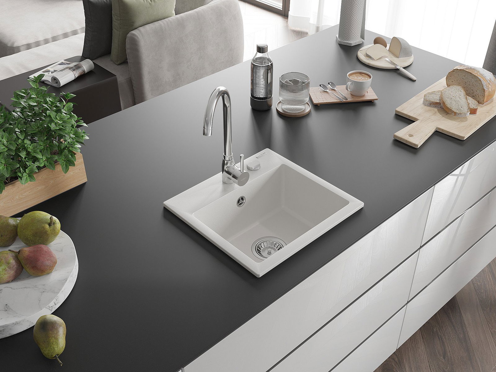 Vienkamera izlietne Mexen