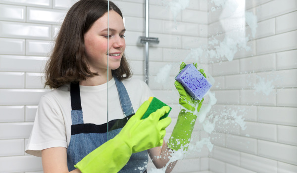 Kā tīrīt dušas sienas?