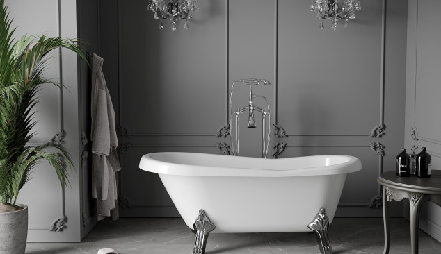 Vannas istaba retro stilā