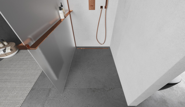 Ekskluzīvs rozā zelts vannas istabā