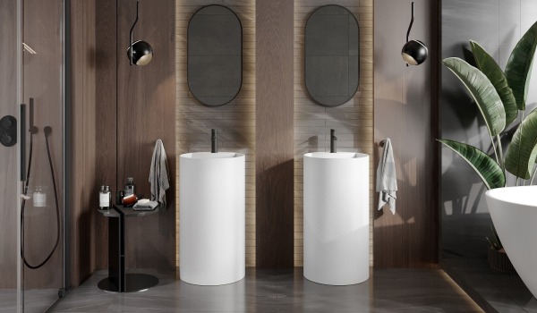 Koka aksesuāri vannas istabai bohēmas stilā