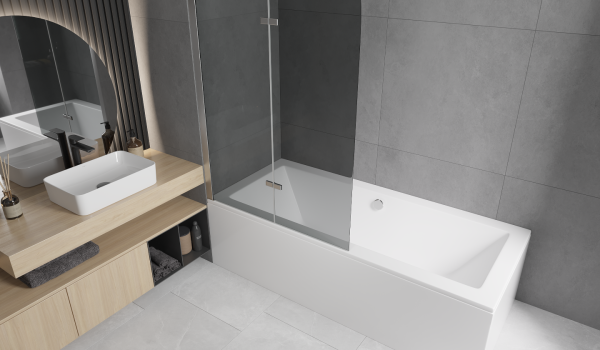 Vannas ar dušas ekrānu priekšrocības un trūkumi