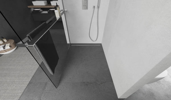 Duša sieni ar plauktu modernā stilā