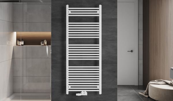 Dvīņu radiators vannas istabā