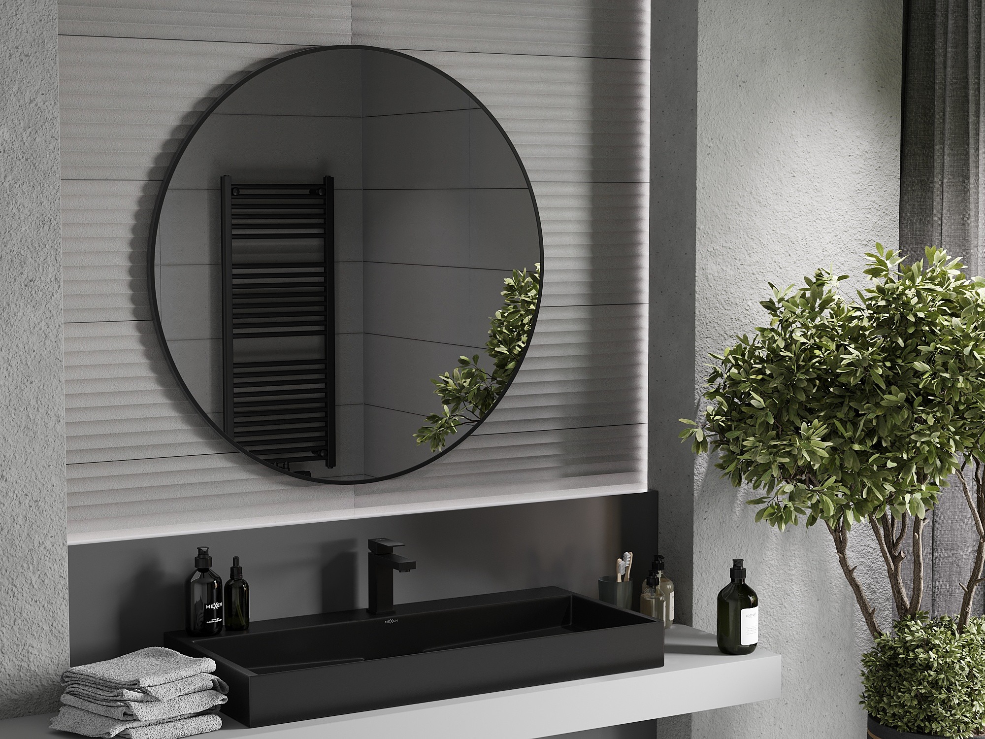 Tumša vannas istaba industriālā stilā